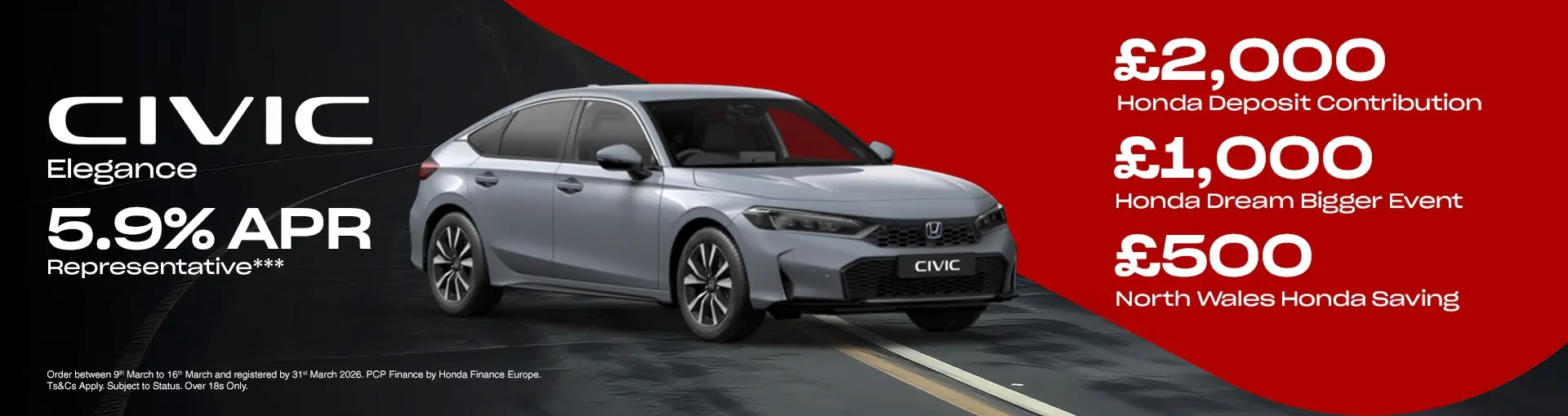 North Wales Honda banner