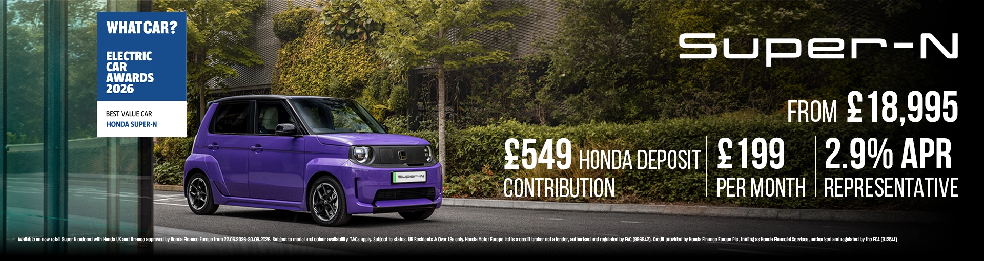North Wales Honda banner