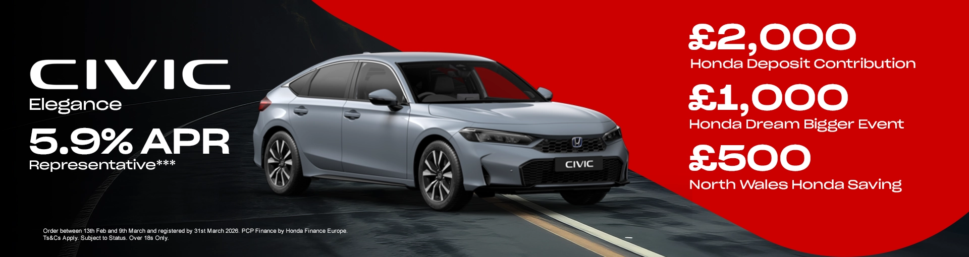 North Wales Honda banner